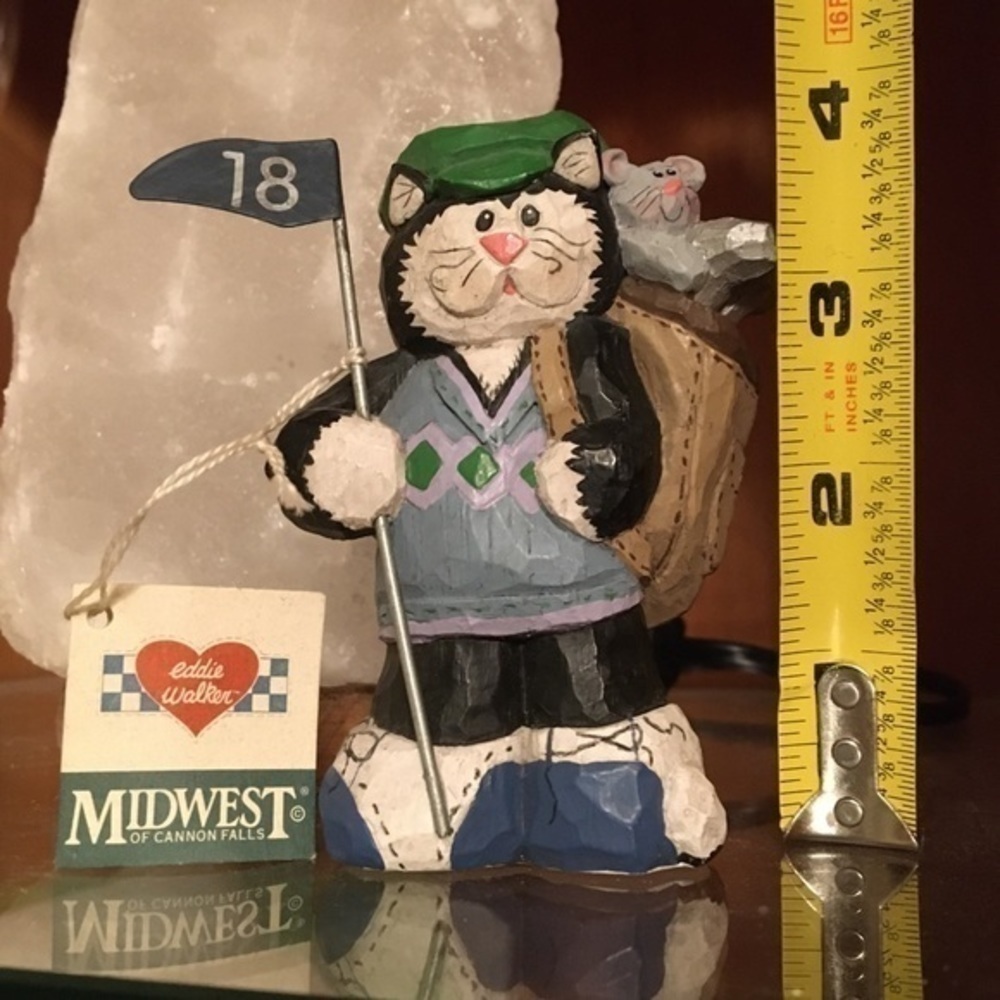 Midwest of Cannon Falls Cat Golfer Figurine. New with tags. - Picture 6 of 7